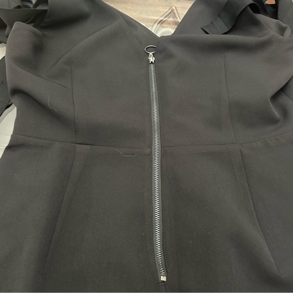 💎Zara Black Dress with Rhinestone Accents. Large - Picture 9 of 10